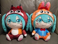 兩隻$100 初音未來 × Kuppy Ramune 毛公仔 景品