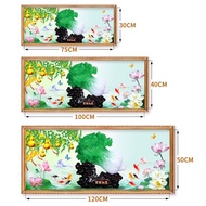 Ready stock 5D daimond painting full -tranh đính đá120*50cm full