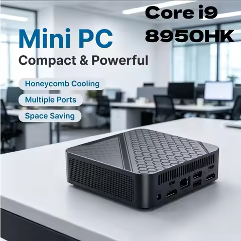 New Mini PC High-Performance Portable Mini Gaming Desktop PC Intel i9 8950HK 16GB 1TB/2TB 4K WiFi6 U