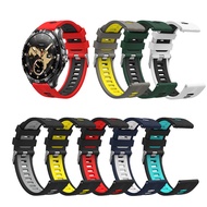 For Kieslect Actor Watch Strap Two Colour Silicone Replacement Wristband