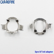 CAR-REFINE 2pcs Car LED Adapter for BMW 5S E60 E61 for VW Polo 6r for Audi A3 A4L A6L H7 Bulb Holder