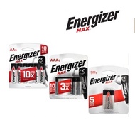 Energizer Max Battery (6pcs/Pack) 1.5V/ 9v / AA / AAA - LR03/LR6/9V