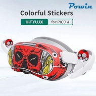 Hifylux PVC Stickers FOR PICO 4 VR Headset Waterproof Protective Sticker Skin for Pico 4 Accessories