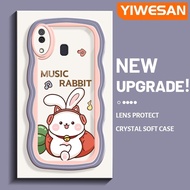YIWESAN เคสสำหรับ Samsung Galaxy A30 A20 M10s เคสโทรศัพท์กันกระแทกฤดูใบไม้ร่วงรูปแบบแครอทรูปกระต่ายน่ารักสำหรับเคสโทรศัพท์
