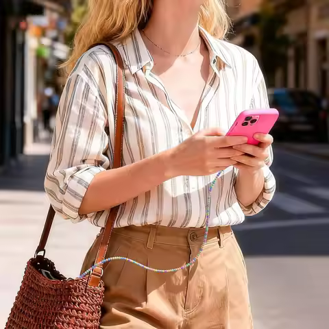 USB A to USB C Beaded Charger Cable 27W Fast Charging for iPhone 17 16 iPad Pro Samsung S25 S24 Char