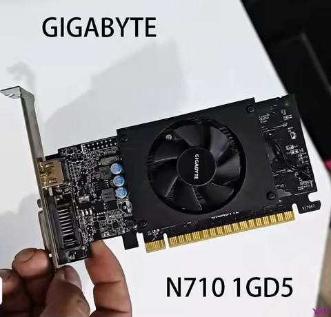 GIGABYTE 710 1GB Graphics Cards 64Bit GDDR5 Video Card Original n710 G210 1G for nVIDIA Geforce GPU 