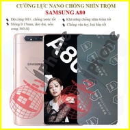 Dán chống nhìn trộm Samsung A80 - Dán cường lực dẻo nano 9H+