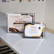 A4, A5 size overflow glass certificate frame