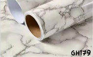 [COD] Promo Termurah ! Paket 5 Roll Wallpaper Stiker Dinding | Walpaper Dinding MARMER PUTIH GH179