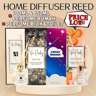 Via Pinky Reed Diffuser Stick Perfume Pewangi Rumah Bilik Toilet Aromatherapy Essential Oil 100ML | 