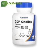 CDP Choline, Citicoline, 300 mg, 60 Capsules