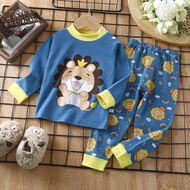 Fast Shipping 73-130CM Children Cartoon Underwear Set Baby Baby Pure Cotton Autumn Clothes Long Pant