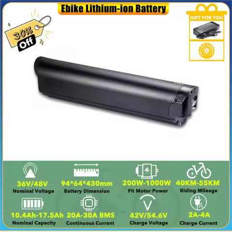 48V Ebike Battery Reention EEL Pro 10.4Ah 12Ah 14Ah for Hiboy P6 IGO Extreme 3.0 3.1 3.1ez Edge Elit