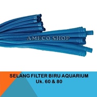 [ GROSIR ] Selang Spiral Biru Filter Aquarium Panjang 60cm