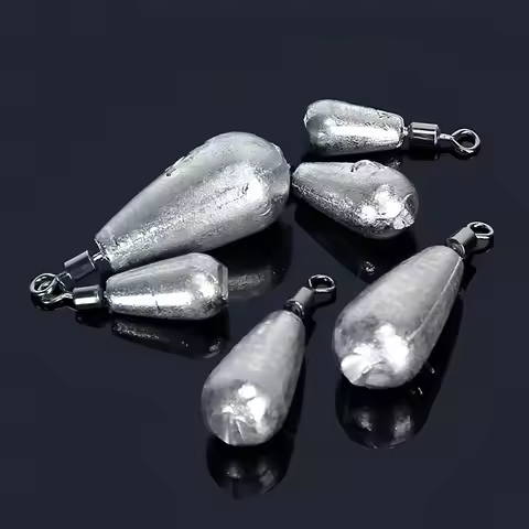 10pcs/lot Fishing Weight Sinker 3.5g 5g 7g 10g 14g 20g Tube Bullet Plumb Pendant Metal Jig Sea Tackl