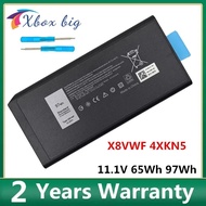 X8VWF 5XT3V  4XKN5 Laptop Battery for DELL CJ2K1 09FN4 DKNKD Latitude 14 7404 E5404 E7404 11.1V 65Wh