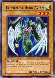Yu-Gi-Oh! - Elemental Hero Avian (DP1-EN001) - Duelist Pack 1 Jaden Yuki - Unlimited Edition - Commo