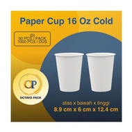 Paper Cup 16 Oz Cold POLOS 16 Oz Cold Drink Paper Cup/