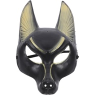 Anubis Mask Halloween Cosplay Costume Accessory Vintage for Masquerade Plastic Design Suitable for R