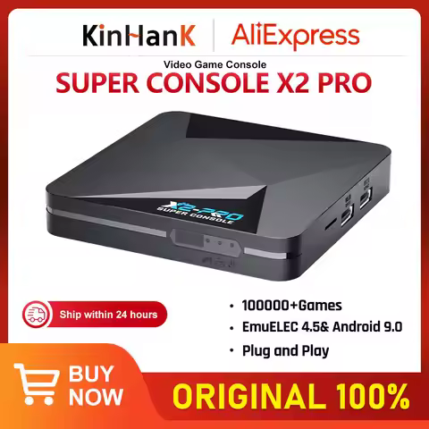 KINHANK Super Console X2 Pro Game Box Retro Video Game Console 100000 Video Games for SS/MAME/DC/NAO