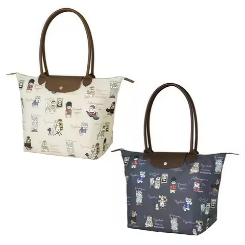 Mofusand Portable Shoulder & Handheld Bag Multifunctional Storage Tote for Office Commute & Mommy Da