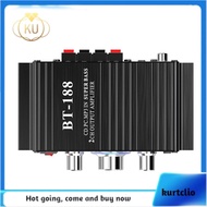 BT-188 Digital Bluetooth Amplifier Mini 2-Channel Output Home Computer Audio Amplifier 12V Car