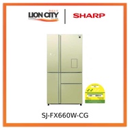 Sharp SJ-FX660W-CG 650L Multi Door Refrigerator