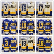 NHL Hockey Jersey Hockey Jersey Jersey Hansen Brothers Hockey Jersey Hip Hop CHIEFS 161718 Movie Ver
