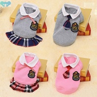 【Yuanzhs Pet】Cute Chic Pet Clothes for Dogs and Cats - Korean College-Inspired Apparel adorable Cute cat clothes  female small dog clothes for husky Puppy clothes for Chihuahua dog tshirts for Bichon Frise dog shirt shih tzu狗狗衣服baju raya kucing betina