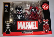 靚盒 Bearbrick Marvel 一番賞 #25 Venom & Carnage Medicom 100% Be@rbrick Spiderman Ironman