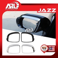 Honda Jazz Fit GK GK5 T5A 3rd Side Mirror Chrome Carbon Frame Rearview Eyebrow Cover Trim For Jazz (