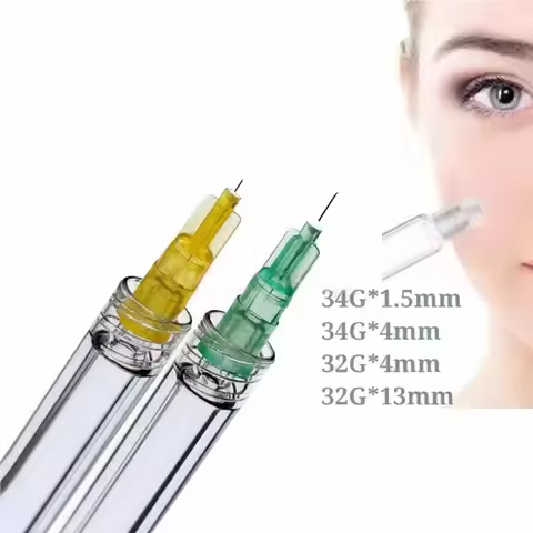 100pcs Tattoo Piercing Needles 4/6/8/13mm 1.5mm 2.5mm 30G 31G 32G 34G Painless Small Superfine Beaut