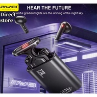 Awei T70 Wireless Bluetooth 5.3 Earphone Touch Electric Lifting Headset Waterproof Gaming Earbuds