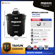 Tandon Air/Toren Air/Tangki Air Tanam MPOIN U2000 2000 Liter U-Ground Series Pendam Tanah