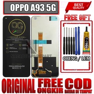 LAYAR FREE/ FREE GLUE + SCREWDRIVER LCD TOUCHSCREEN OPPO A93 5G TOUCH SCREEN A93 5G FULLSET OEM QUAL