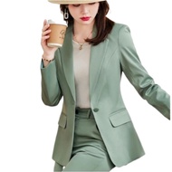 HIJAU Women's Sage green Blazer Suit - Women's Sage green jacket
