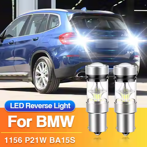 2PCS P21W BA15S 1156 Led Reverse Light Bulbs for BMW X3 E83/X5 E53/X4 F26/6-Series E63 E64/X2 F39/X1
