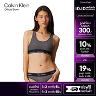 CALVIN KLEIN เสื้อชั้นในผู้หญิง Icon Cotton Modal Lightly Lined Bralette รุ่น QF3785AD XV8 - สีดำ