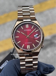 Brand New Citizen Tsuyosa Rose Gold With Ruby Red Dial Automatic Watch NJ0153-82X