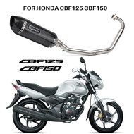 Motorcycle Exhaust For HONDA CBF125 CBF150 CBF 125 150 Exhaust muffler Full System Middle Pipe
