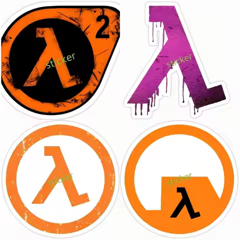 Creativity Half Life Lambda Symbol Decals Car Stickers Scratch-Proof Vinyl Accessories Waterproof De