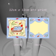 12cm x 12cm art print by jandiary atelier