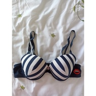 Si bikini swim bra size 80/85 B blue and white stripes