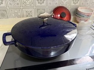 Staub 魚鍋鑄鐵鍋 28cm 深藍色