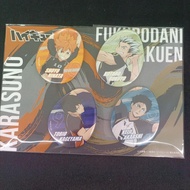 CDG Karasuno High School x Fukurodani Academy High School Egg-Shaped Can Badge Set✨Direct from Japan