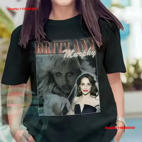 Brittany Murphy T Shirt Design Retro Style Cool Fan Art New eachperson vintage Washed designer cloth