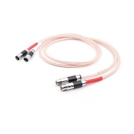 8TC HiFi Single Crystal Copper AV Main Speaker Cable With Carbon Fiber Plug OCC Copper Wire Cable