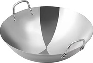Pan 26-36Cm Thicken Wok Pans Home Garden Non-Stick Skillet Stainless Steel Pan Gas Stoves Frying Pan Pancake Pan Cooking Pot (A, 28Cm),Hand Tools little surprise