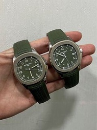 PATEK PHILIPPE - Aquanaut 5168G 白金綠面手榴彈 2020/2021年