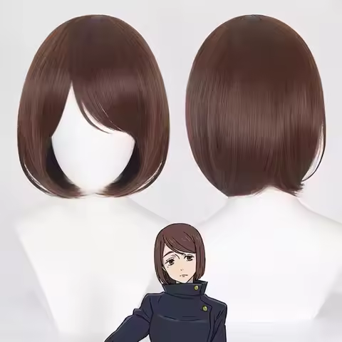 HAIRJOY Synthetic Hair Jujutsu Kaisen Ieiri Shoko Cosplay Wig Anime Cosplay Costume Wig for School G
